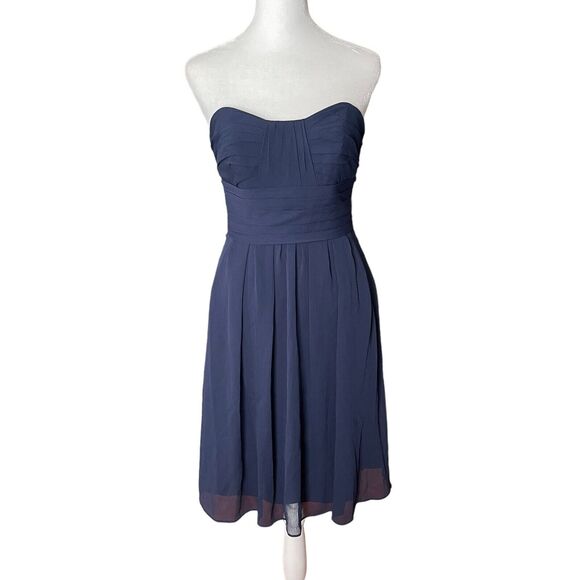 Priscilla of Boston Dresses & Skirts - Priscilla of Boston 0 Strapless Dress Sweetheart Dark Blue Empire Waist